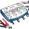 Tecmate acculader optimate 2 duo optimate 2 charger duo 4er bank