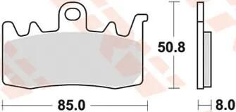 Trw remblokken mcb 856 brake pads carbon mcb 856 crq