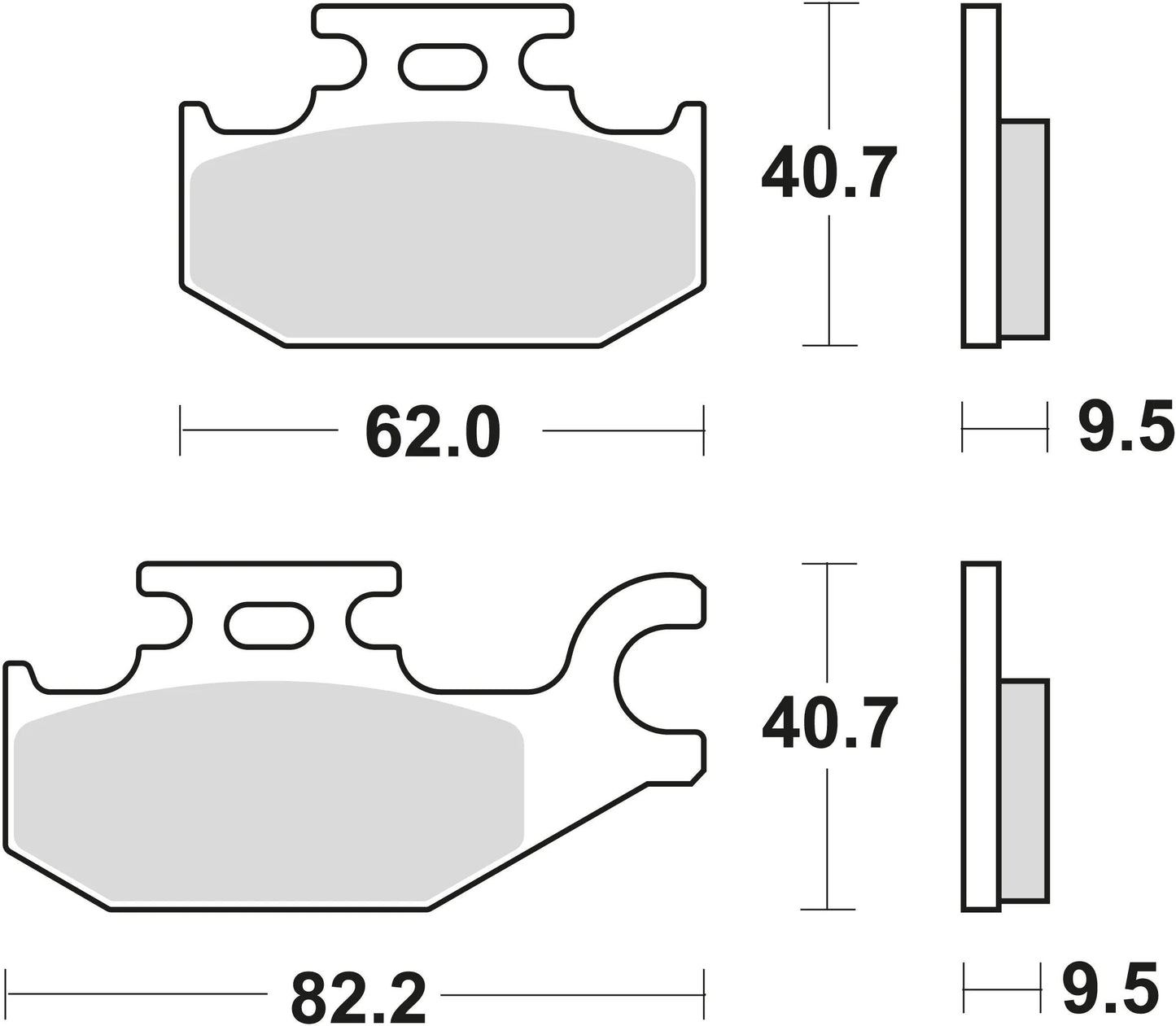 Trw remblokken mcb 724 brake pads organ. mcb724