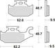 Trw remblokken mcb 724 brake pads organ. mcb724