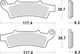 Trw remblokken mcb 726 brake pads sinter mcb726srm