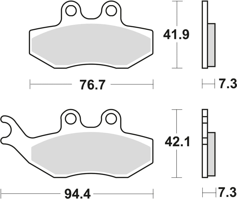 Trw remblokken mcb 734 brake pads organ. mcb734ec