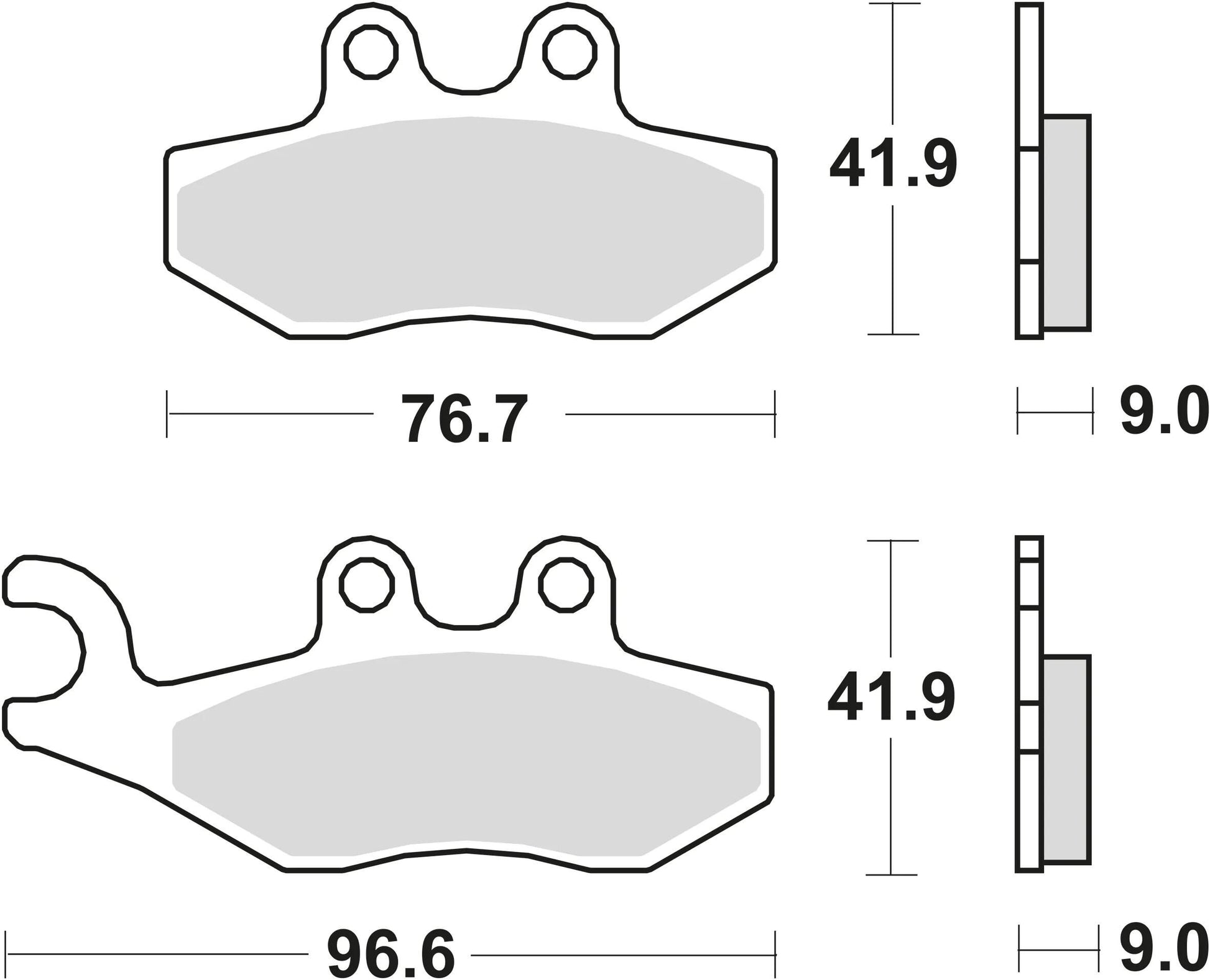 Trw remblokken mcb 744 brake pads organ. mcb744ec