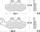 Trw remblokken mcb 744 brake pads organ. mcb744ec