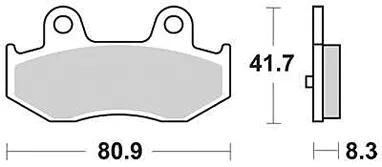 Trw remblokken mcb 746 brake pads sinter mcb746srm