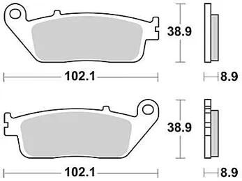 Trw remblokken mcb 764 brake pads sinter mcb764srm