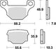 Trw remblokken mcb 765 brake pads organ. mcb765