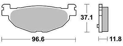 Trw remblokken mcb 768 brake pads sinter mcb768srm