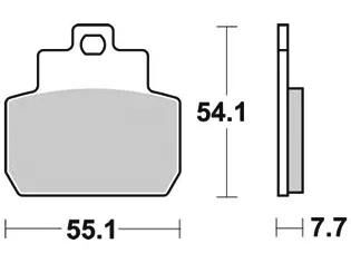 Trw remblokken mcb 782 brake pads sinter mcb782srm