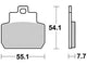 Trw remblokken mcb 782 brake pads sinter mcb782srm