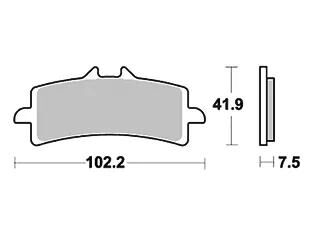 Trw remblokken mcb 792 brake pads carbon mcb792crq