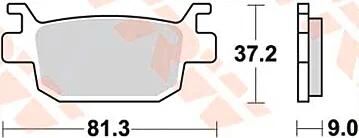 Trw remblokken mcb 806 brake pads organ. mcb 806