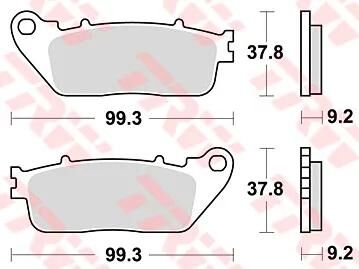 Trw remblokken mcb 817 brake pads sinter mcb817sh