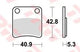 Trw remblokken mcb 832 brake pads sinter mcb 832p