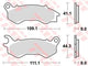 Trw remblokken mcb 833 brake pads organ. mcb 833
