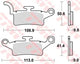 Trw remblokken mcb 835 brake pads organ. mcb 835
