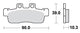 Trw remblokken mcb 839 brake pads organ. mcb 839
