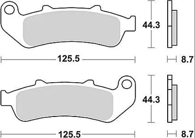 Trw remblokken mcb 658 brake pads sinter mcb 658 sv