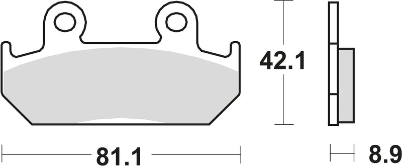 Trw remblokken mcb 562 brake pads sinter mcb 562 sv