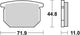 Trw remblokken mcb 501 brake pads organ. mcb 501