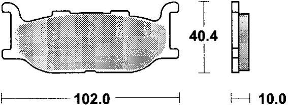 Trw remblokken mcb 640 brake pads sinter mcb 640 sv