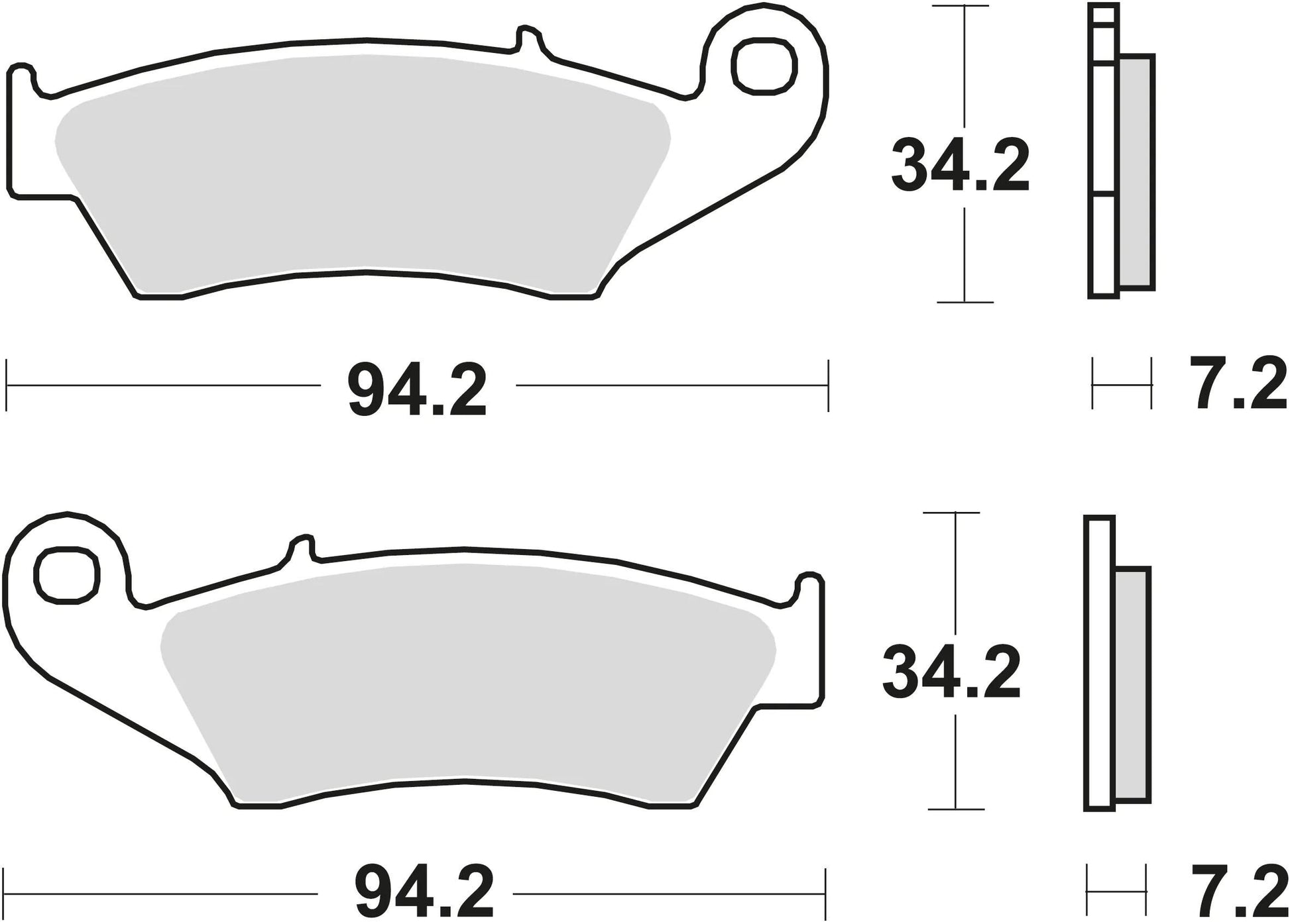 Trw remblokken mcb 669 brake pads sinter mcb 669 sv