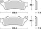 Trw remblokken mcb 692 brake pads organ. mcb 692