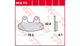 Trw remblokken mcb 779 brake pads organ. mcb 779