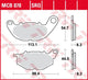 Trw remblokken mcb 878 brake pads organ. mcb 878