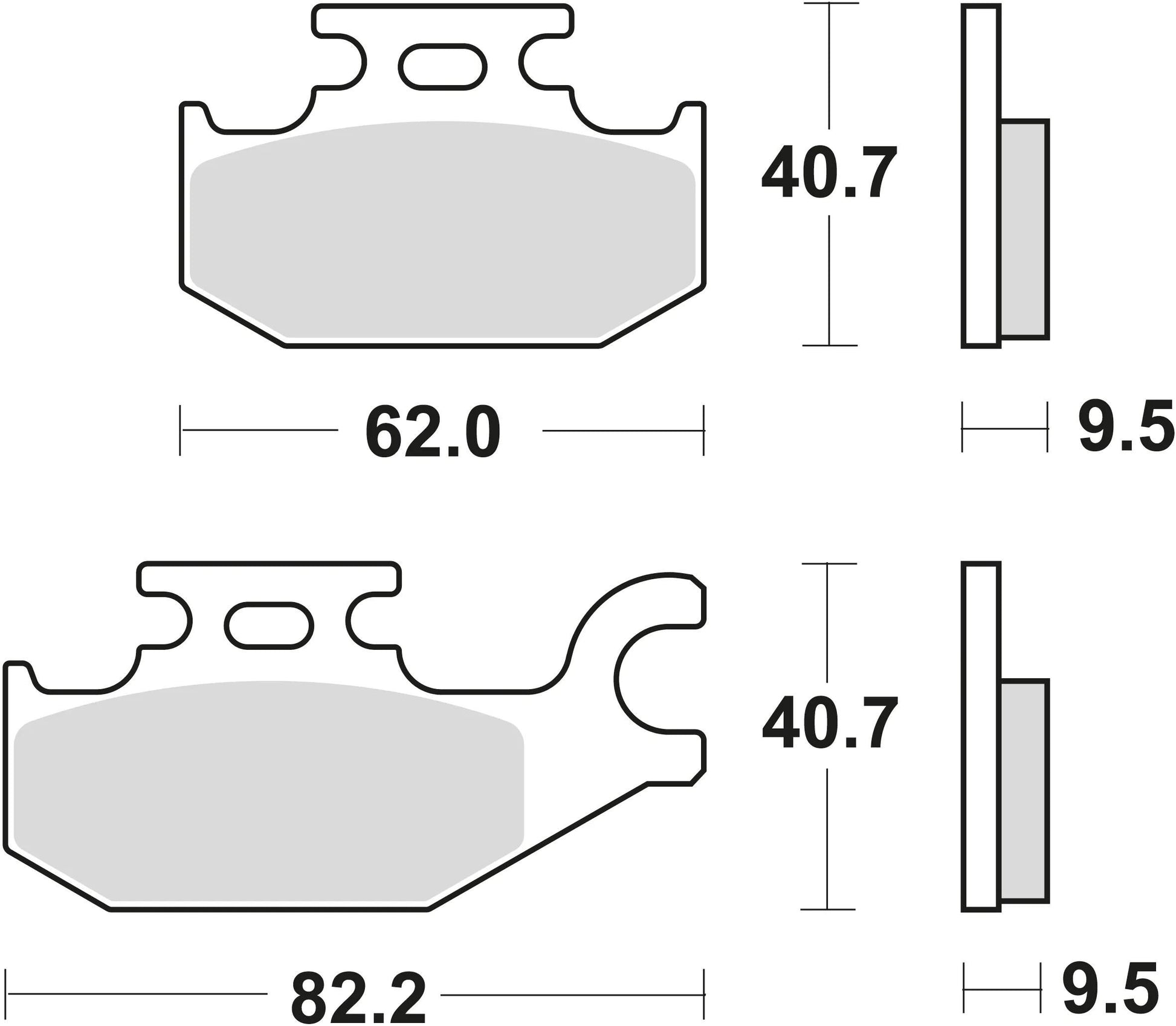 Trw remblokken mcb 724 brake pads sinter mcb 724 si
