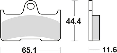 Trw remblokken mcb 756 brake pads sinter mcb 756 si
