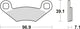 Trw remblokken mcb 619 brake pads organ. mcb 619