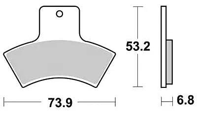 Trw remblokken mcb 762 brake pads sinter mcb 762 si