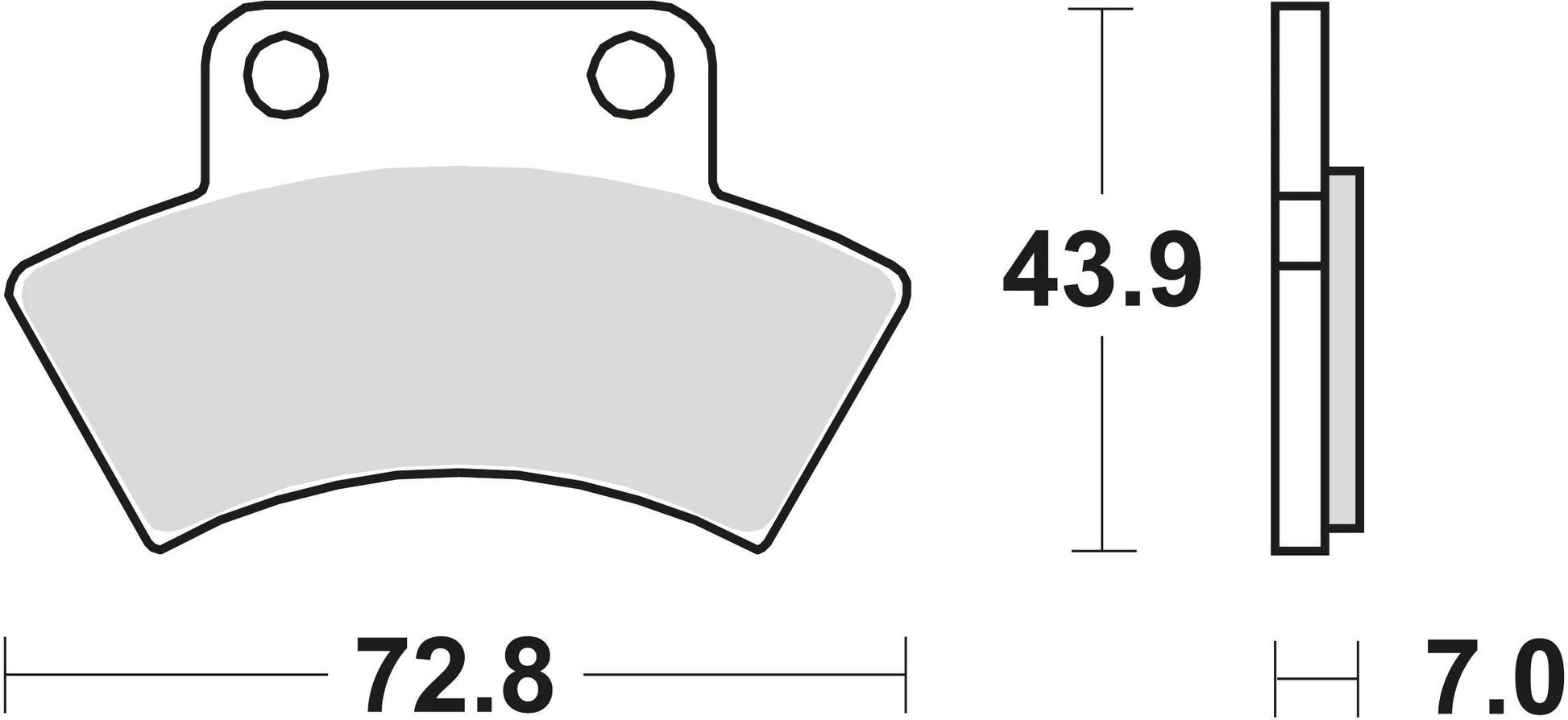 Trw remblokken mcb 668 brake pads sinter mcb 668 si