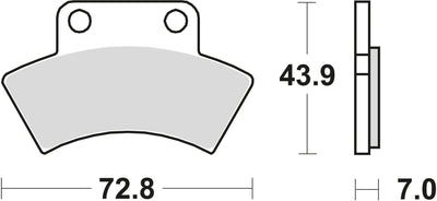 Trw remblokken mcb 668 brake pads sinter mcb 668 si