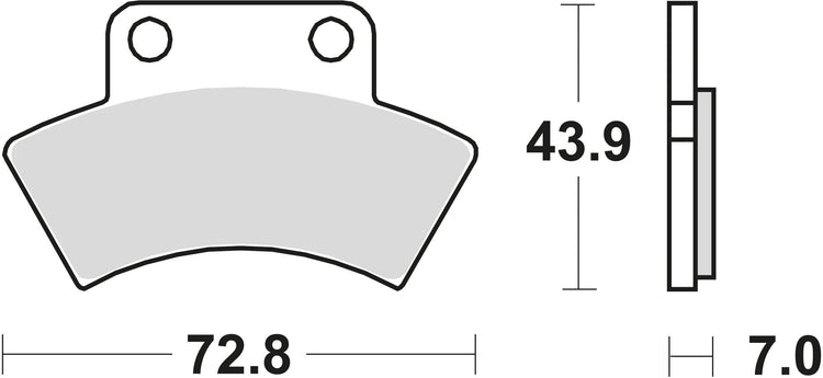 Trw remblokken mcb 668 brake pads sinter mcb 668 si