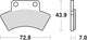 Trw remblokken mcb 668 brake pads sinter mcb 668 si