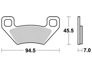 Trw remblokken mcb 773 brake pads sinter mcb 773 si