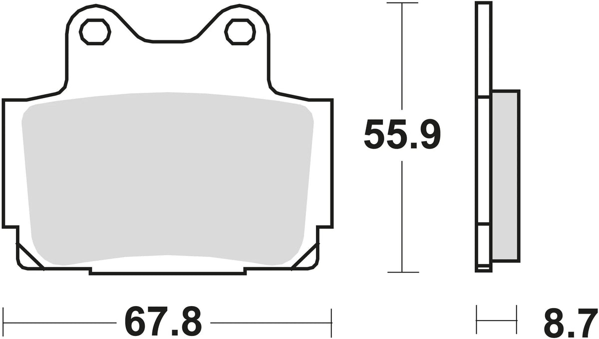 Trw remblokken mcb 541 brake pads organ. mcb 541