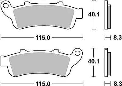 Trw remblokken mcb 704 brake pads organ. mcb 704