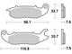 Trw remblokken mcb 759 brake pads organ. mcb 759
