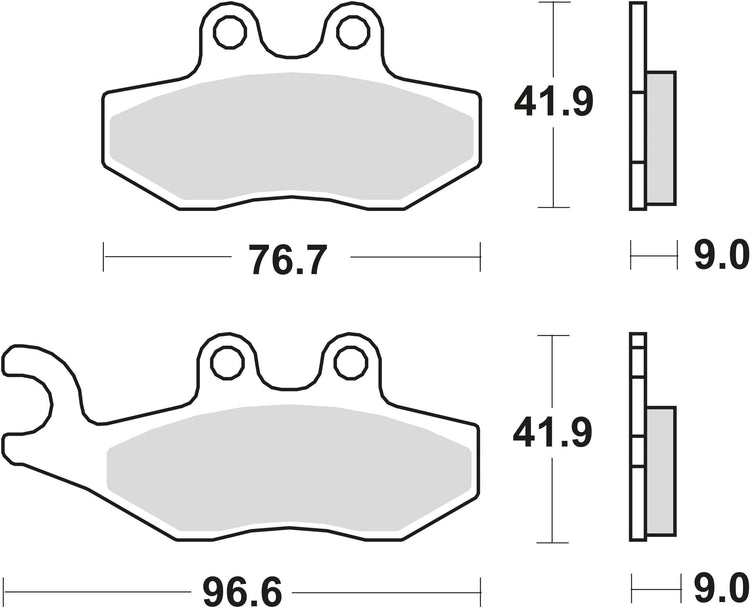 Trw remblokken mcb 744 brake pads organ. mcb 744