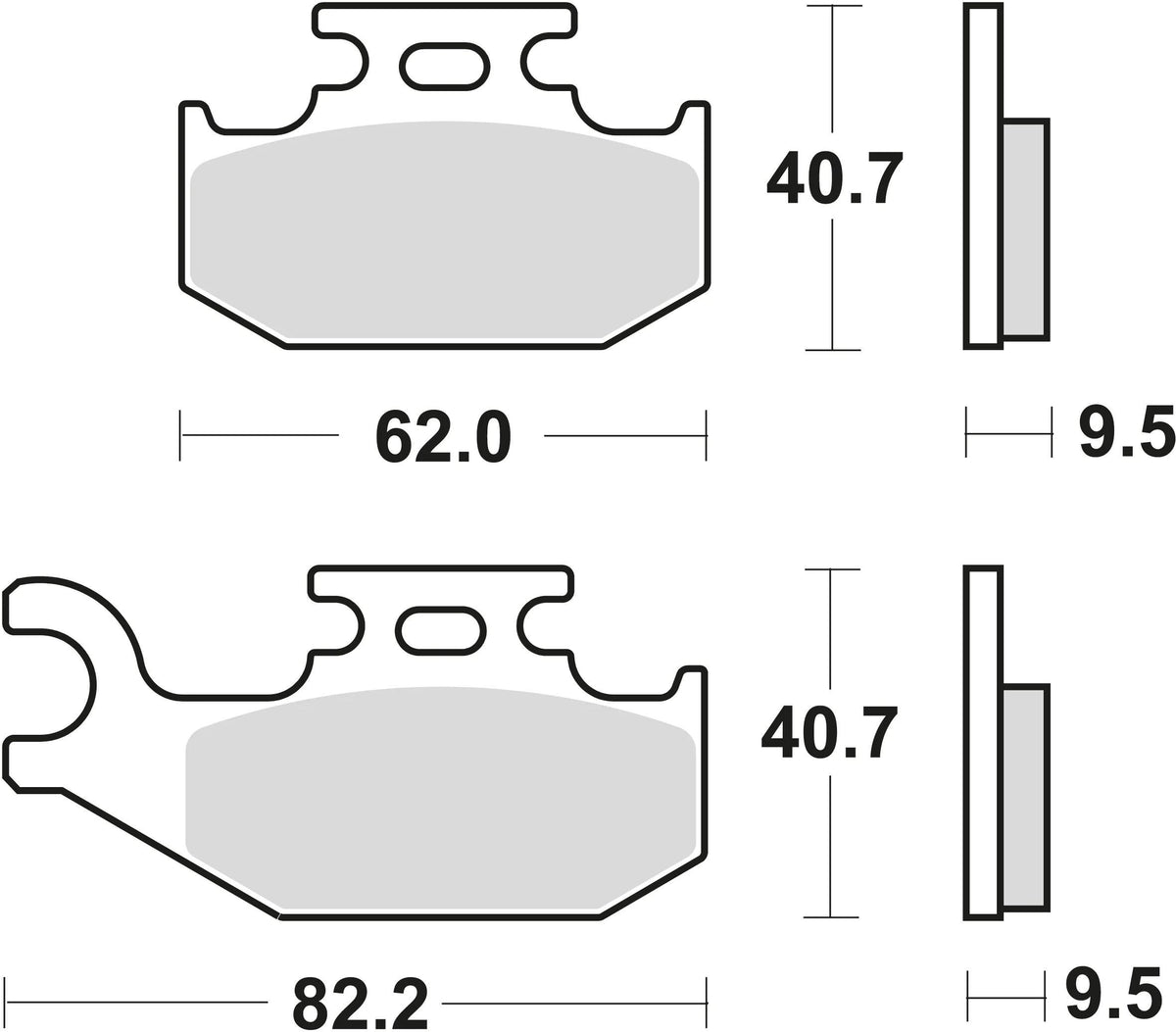 Trw remblokken mcb 723 brake pads sinter mcb 723 si