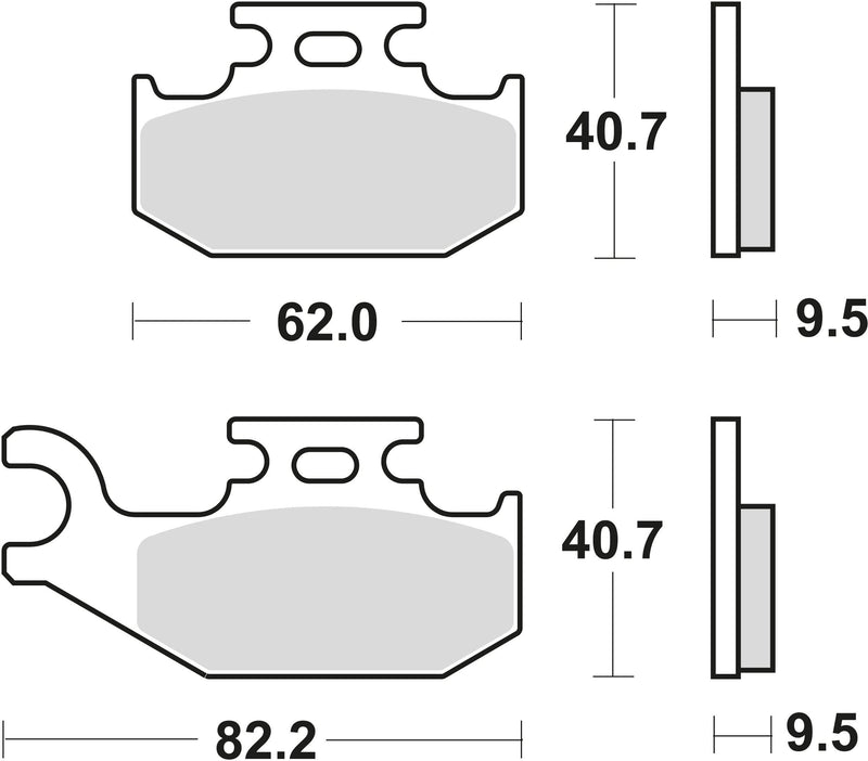 Trw remblokken mcb 723 brake pads sinter mcb 723 si