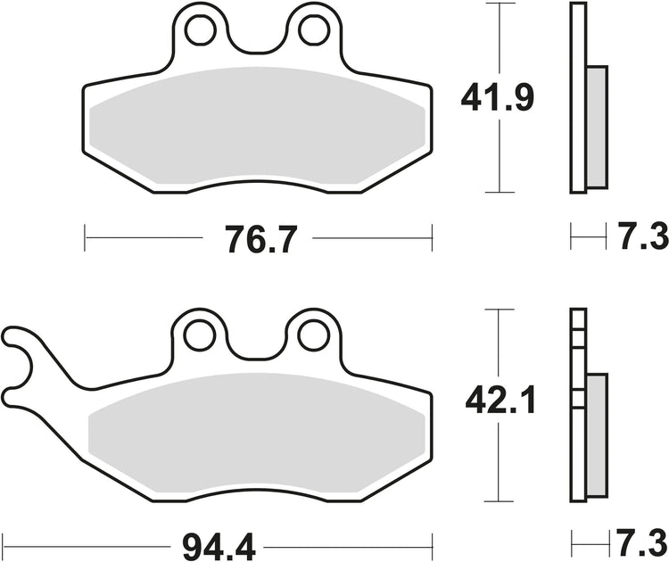 Trw remblokken mcb 734 brake pads organ. mcb 734