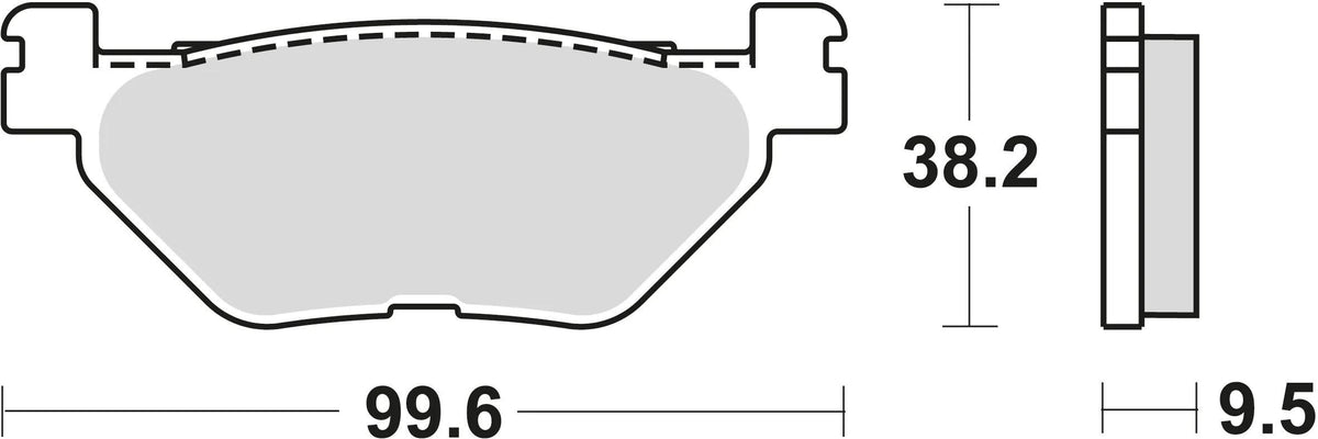 Trw remblokken mcb 731 brake pads organ. mcb 731