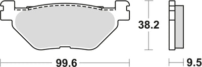 Trw remblokken mcb 731 brake pads organ. mcb 731