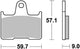 Trw remblokken mcb 729 brake pads organ. mcb 729