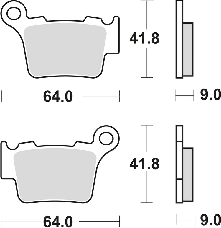 Trw remblokken mcb 743 brake pads sinter mcb 743 si