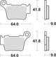 Trw remblokken mcb 743 brake pads sinter mcb 743 si